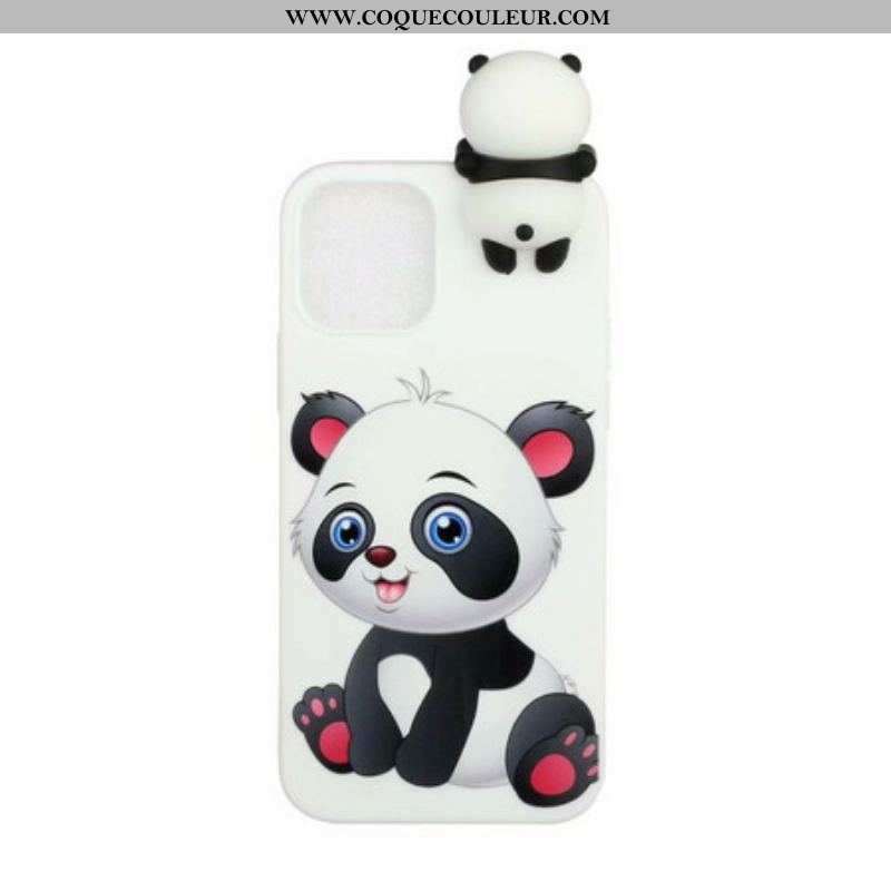 Coque iPhone 13 Pro Max Mignon Panda 3D
