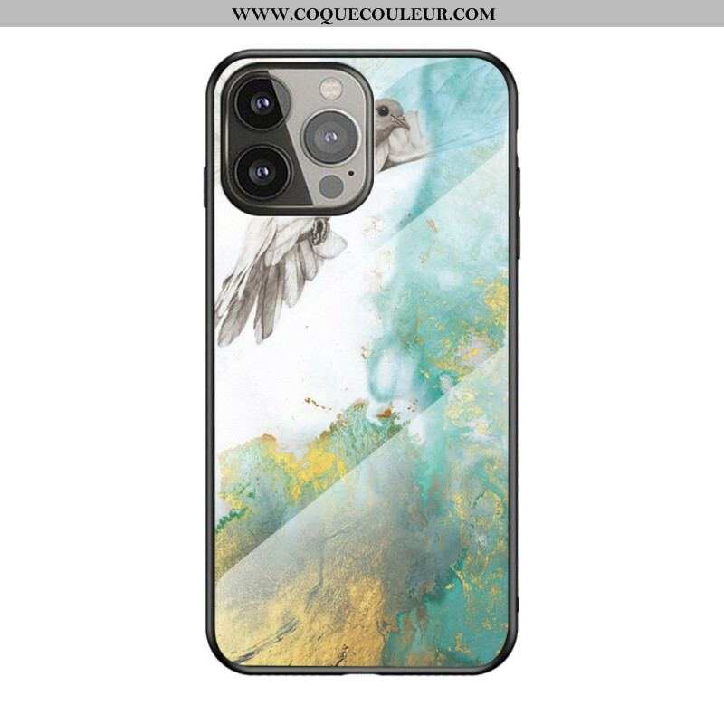 Coque iPhone 13 Pro Verre Trempé Marble Colors