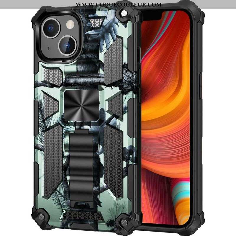 Coque iPhone 13 Pro Camouflage Support Amovible