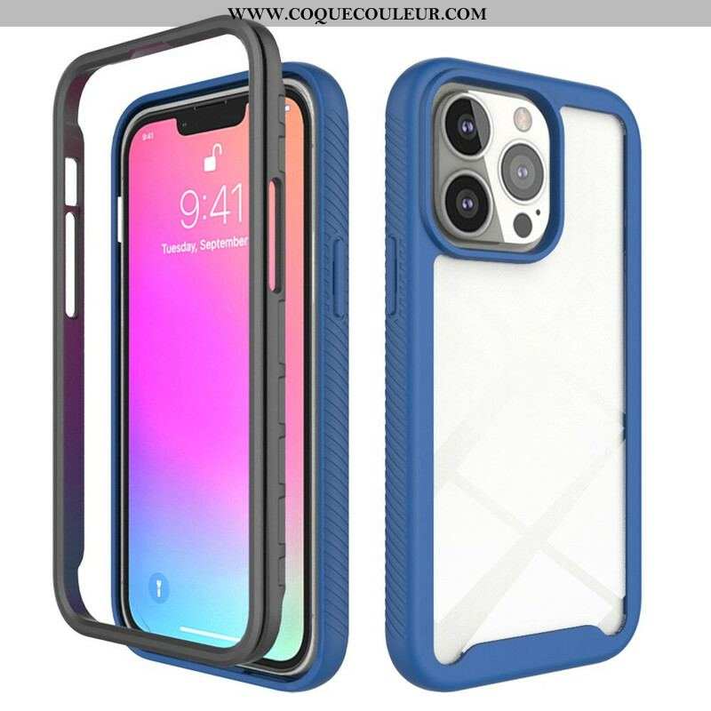 Coque iPhone 13 Pro Conception Hybride Rebords Silicone