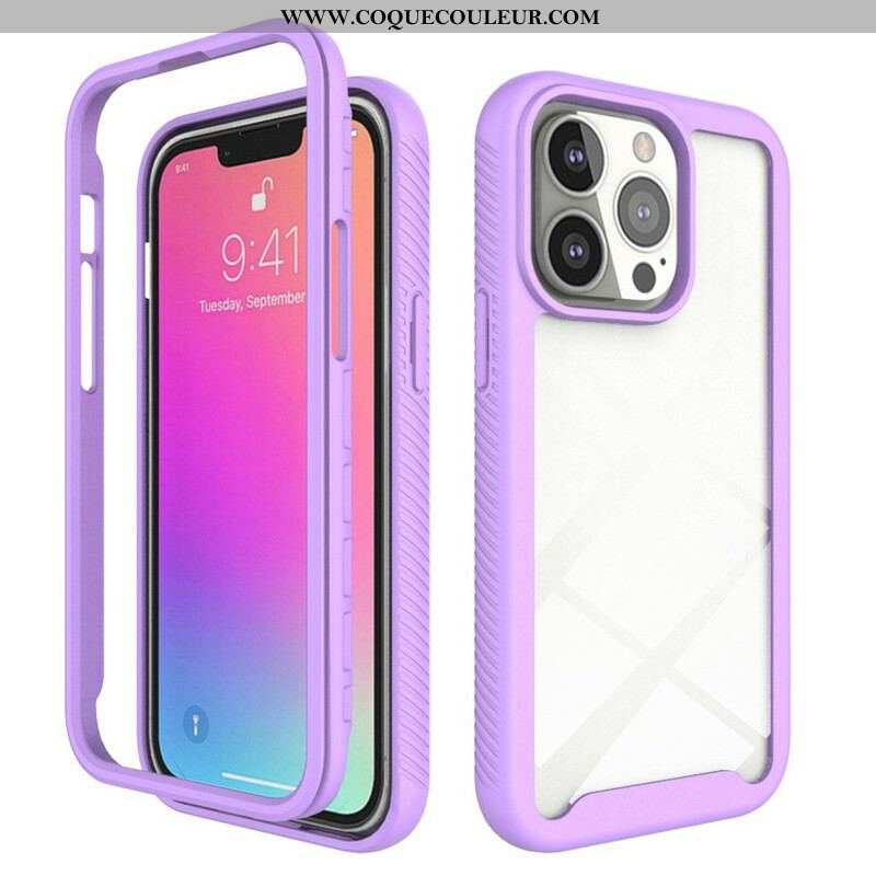 Coque iPhone 13 Pro Conception Hybride Rebords Silicone