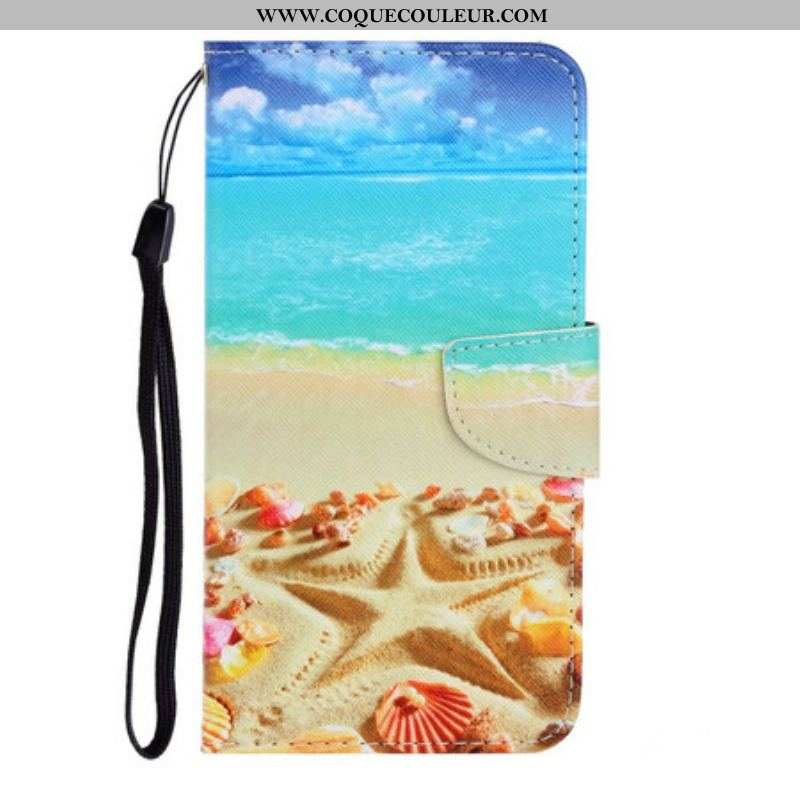 Housse iPhone 13 Pro Plage à Lanière