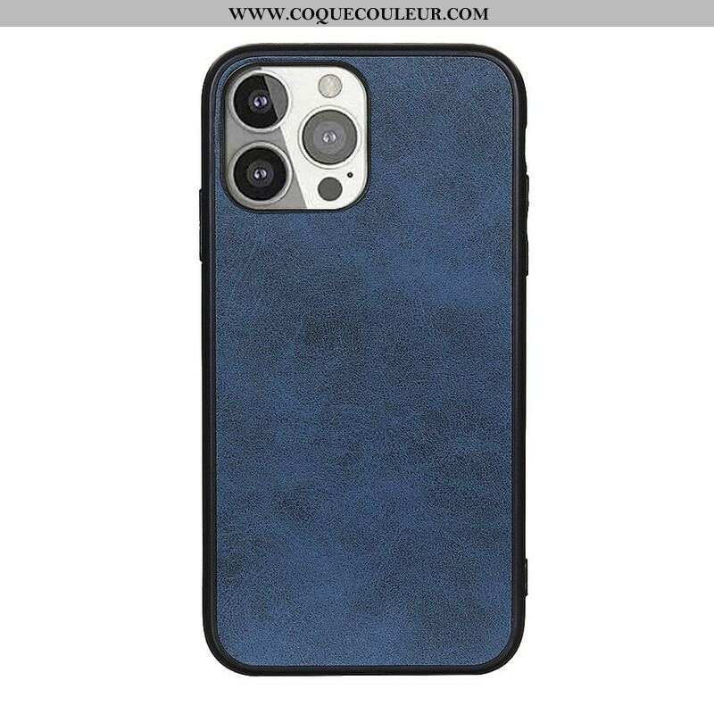 Coque iPhone 13 Pro Effet Cuir Look Raffiné