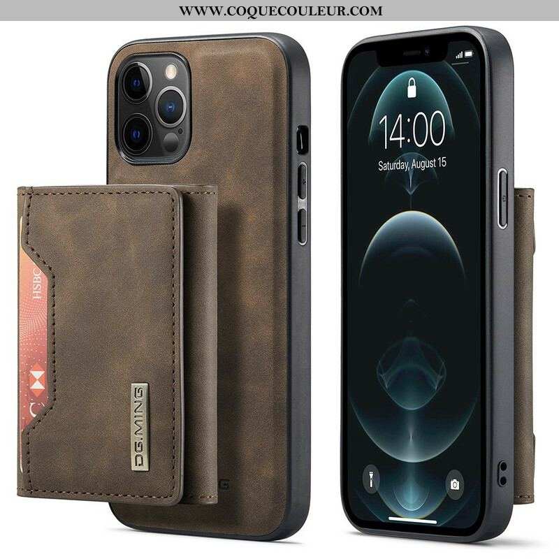 Coque iPhone 13 Pro Porte-Cartes Détachable DG.MING