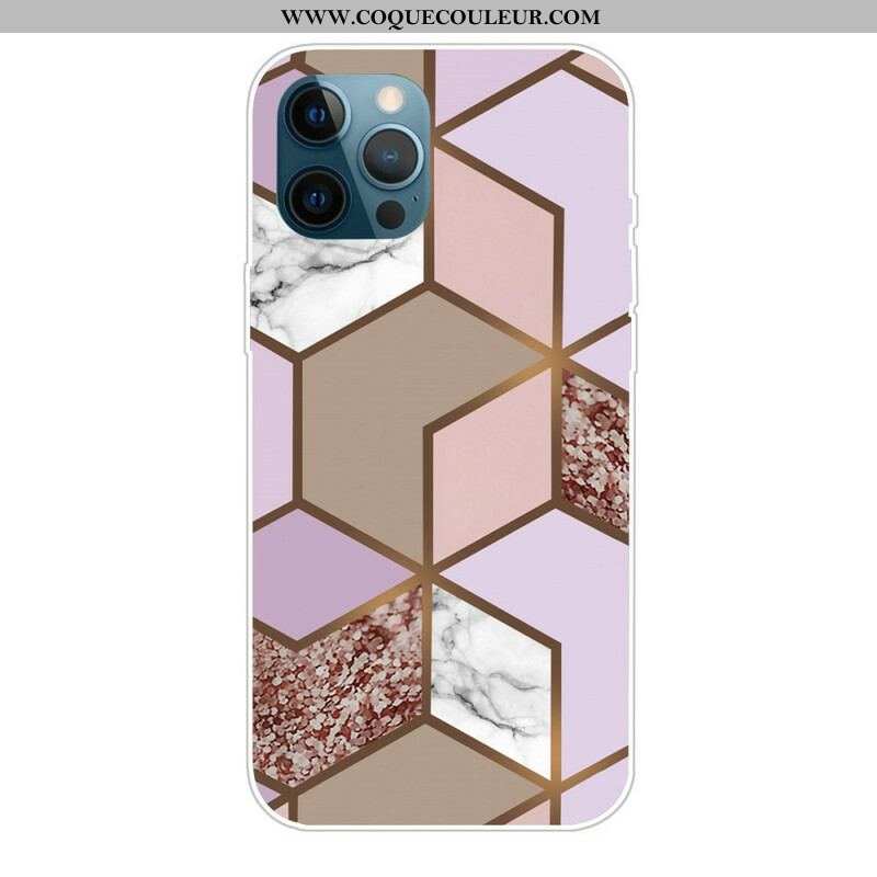 Coque iPhone 13 Pro Marbre Géométrie