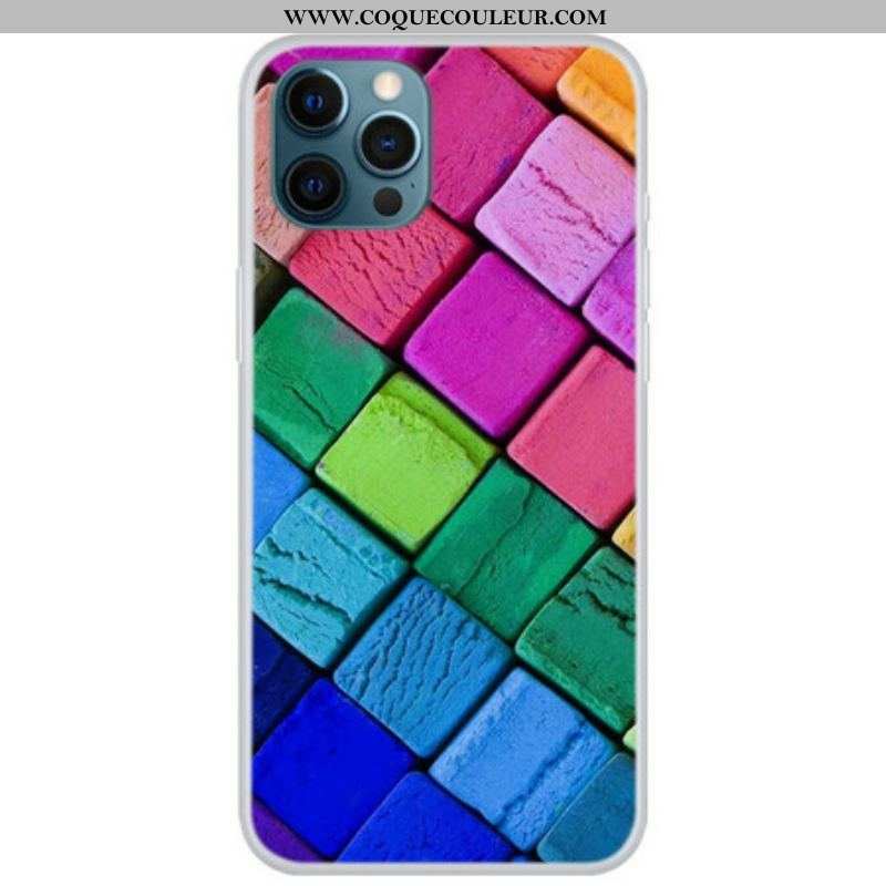 Coque iPhone 13 Pro Cubes Colorés