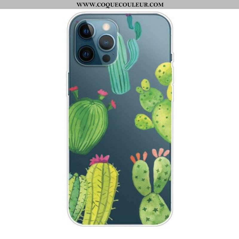 Coque iPhone 13 Pro Cactus Aquarelle