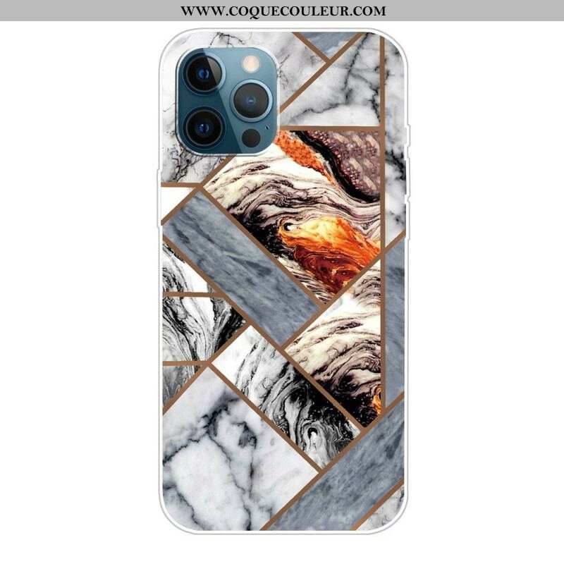 Coque iPhone 13 Pro Marbre Géométrique Décliné