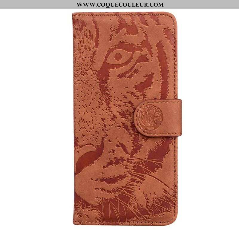 Housse iPhone 13 Pro Empreinte Face de Tigre