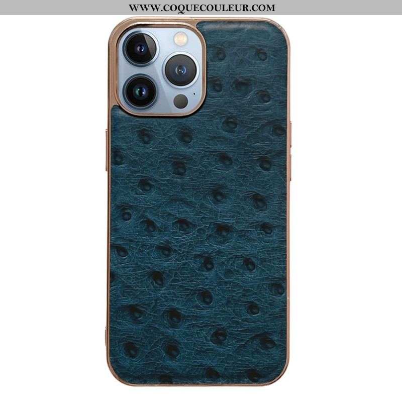 Coque iPhone 14 Pro Max Cuir Véritable Texturé