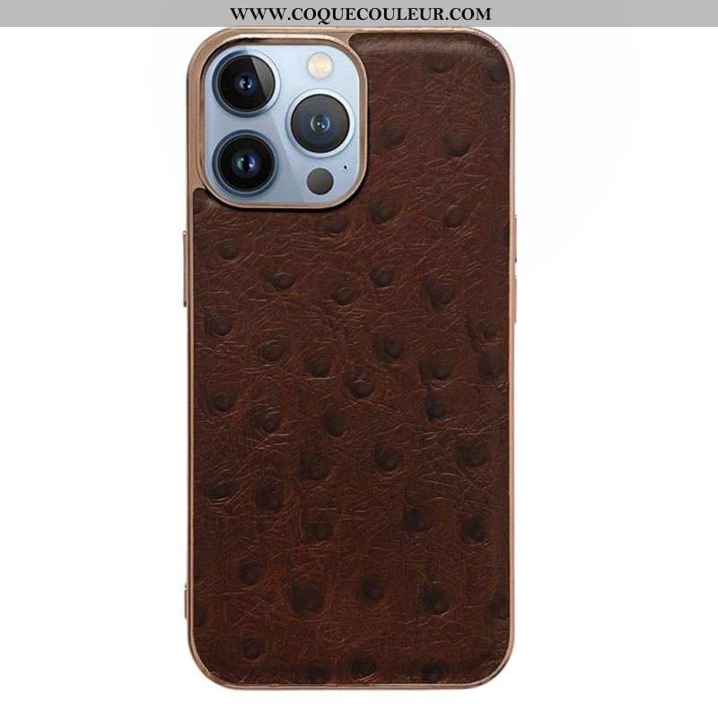 Coque iPhone 14 Pro Max Cuir Véritable Texturé