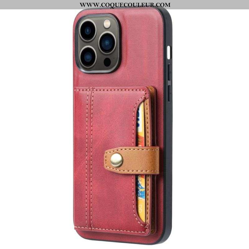 Coque iPhone 14 Pro Max Porte Cartes Support Sangle