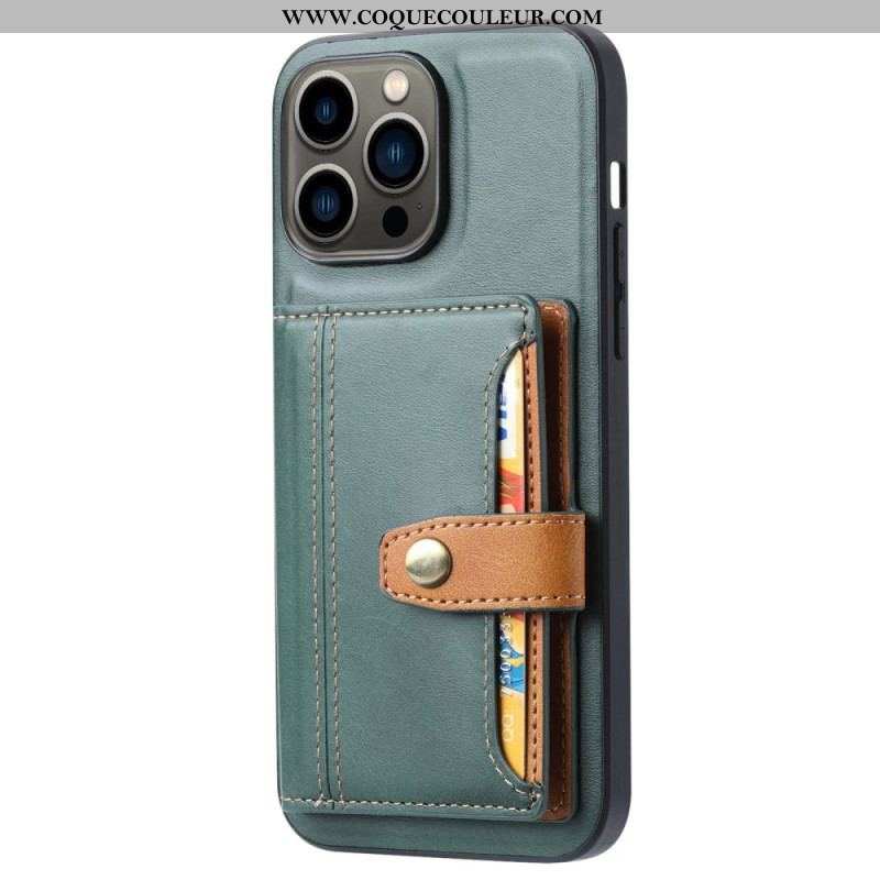 Coque iPhone 14 Pro Max Porte Cartes Support Sangle