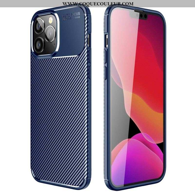 Coque iPhone 14 Pro Max Fibre Carbone Flexible