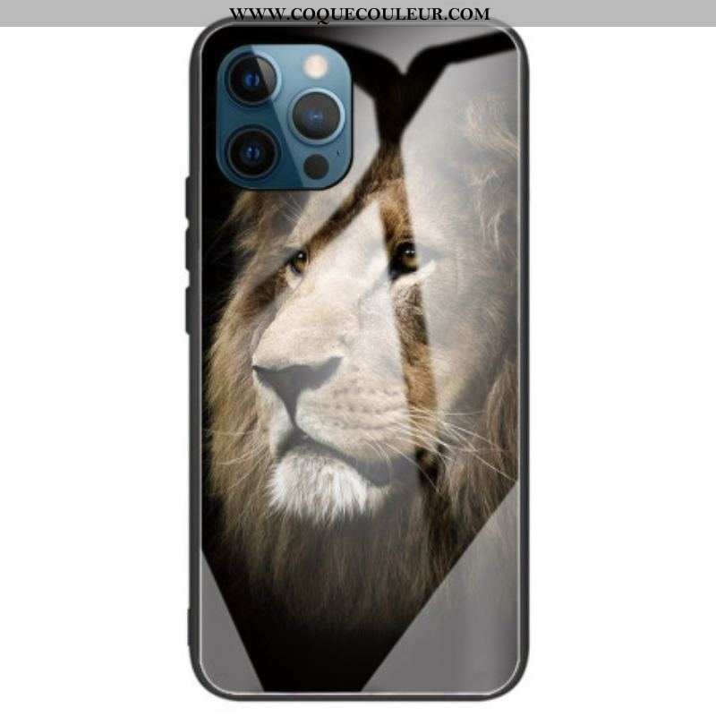Coque iPhone 14 Pro Max Verre Trempé Lion
