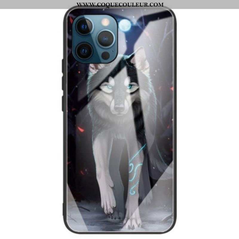 Coque iPhone 14 Pro Max Verre Trempé Loup