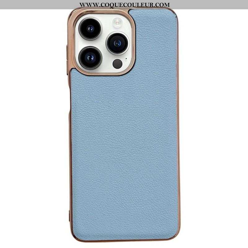 Coque iPhone 14 Pro Max Vrai Cuir