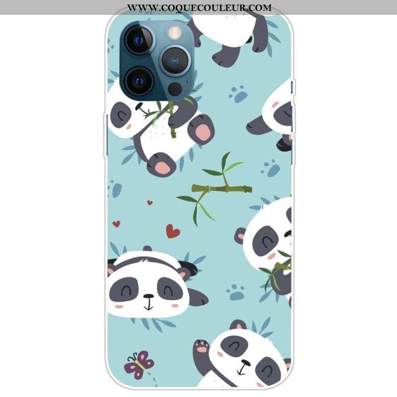 Coque iPhone 14 Pro Max Tas de Pandas