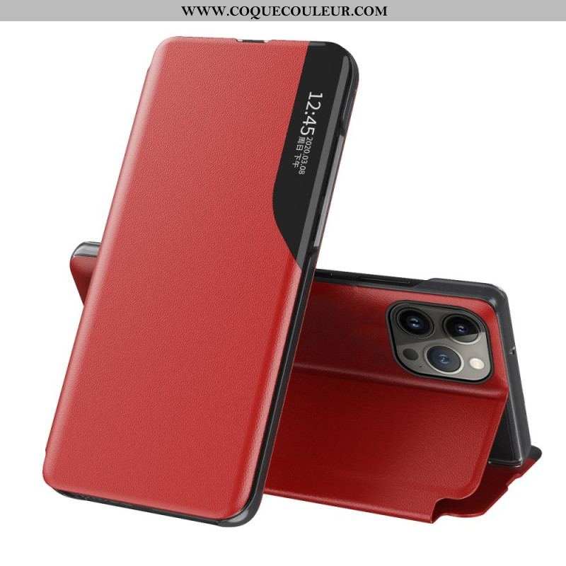 View Cover iPhone 14 Pro Max Simili Cuir Texturé