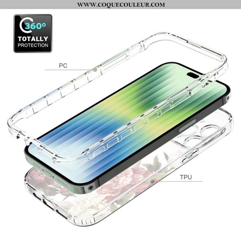 Coque iPhone 14 Pro Max Renforcée Florale