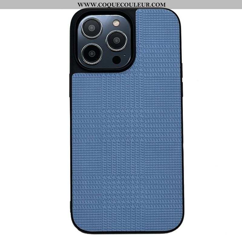 Coque iPhone 14 Pro Max Simili Cuir Croisé