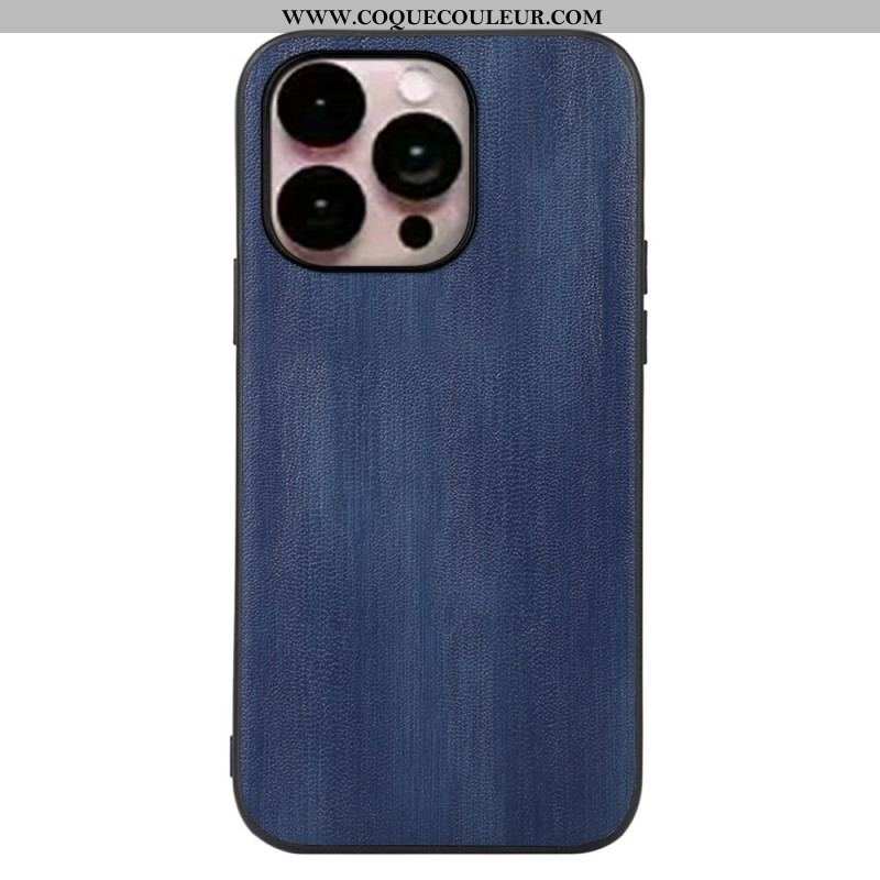 Coque iPhone 14 Pro Texture Cuir