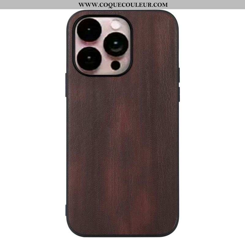 Coque iPhone 14 Pro Texture Cuir