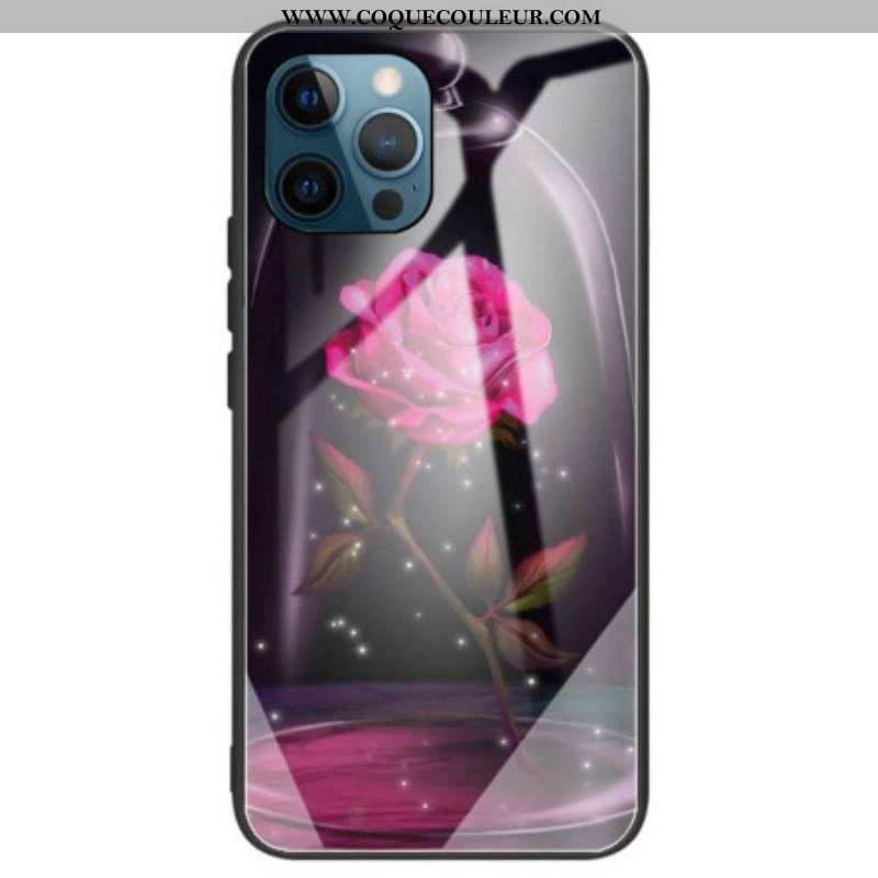 Coque iPhone 14 Pro Max Verre Trempé Rose