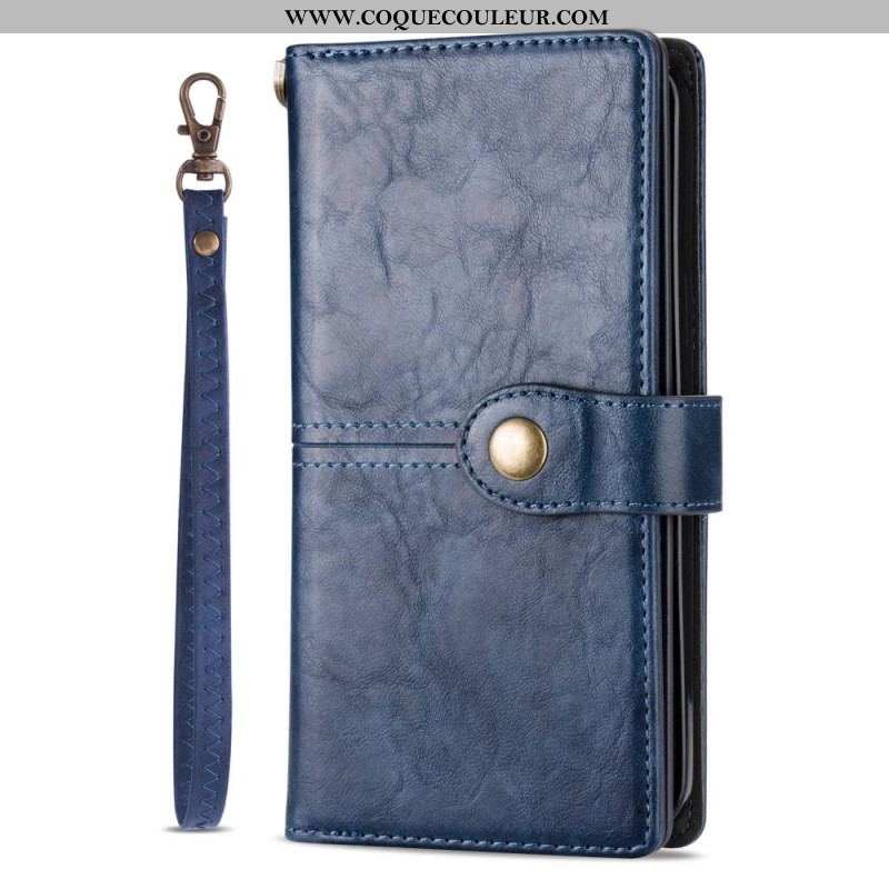 Housse iPhone 14 Pro Max Multi-Fonctionnelle Vintage