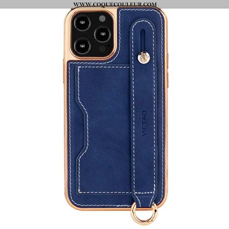 Coque iPhone 14 Pro Max Porte-Carte avec Sangle Support Vietao