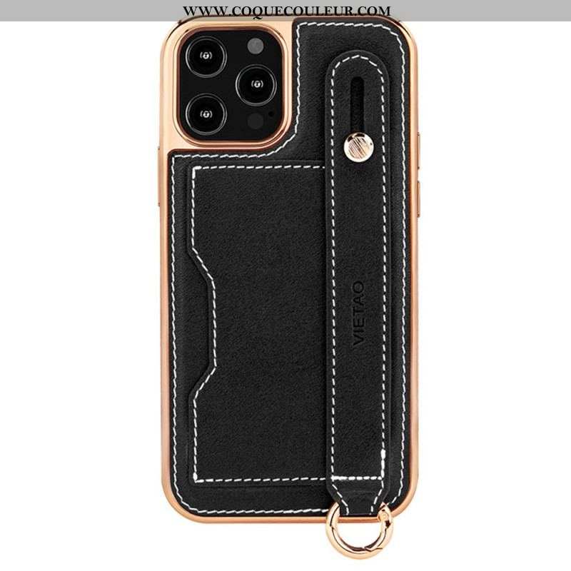 Coque iPhone 14 Pro Max Porte-Carte avec Sangle Support Vietao