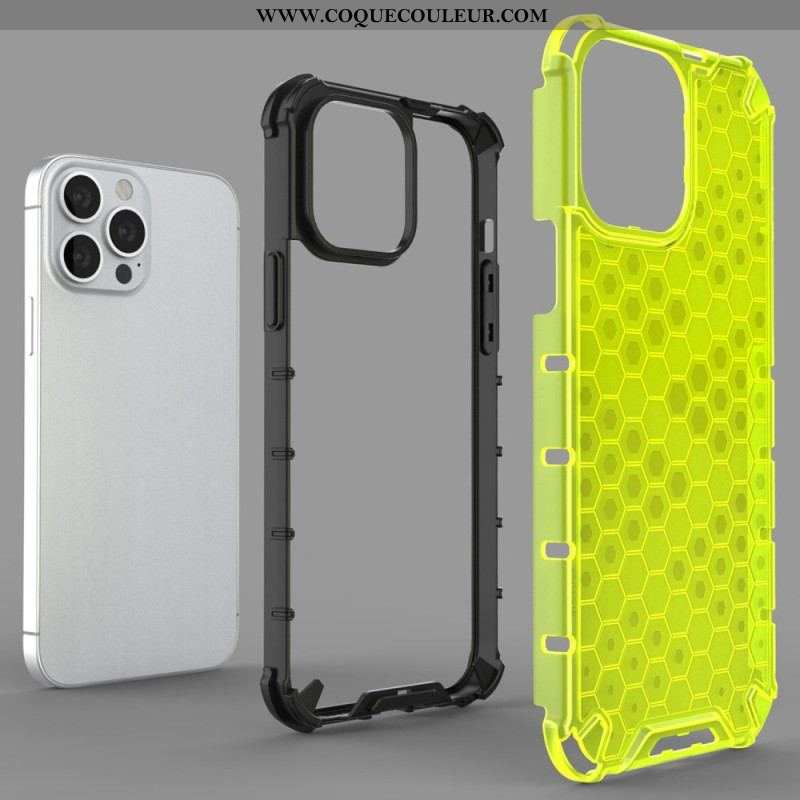 Coque iPhone 14 Pro Max Style Nid d'Abeille