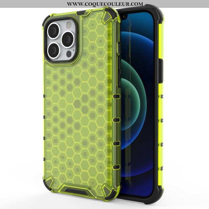 Coque iPhone 14 Pro Max Style Nid d'Abeille