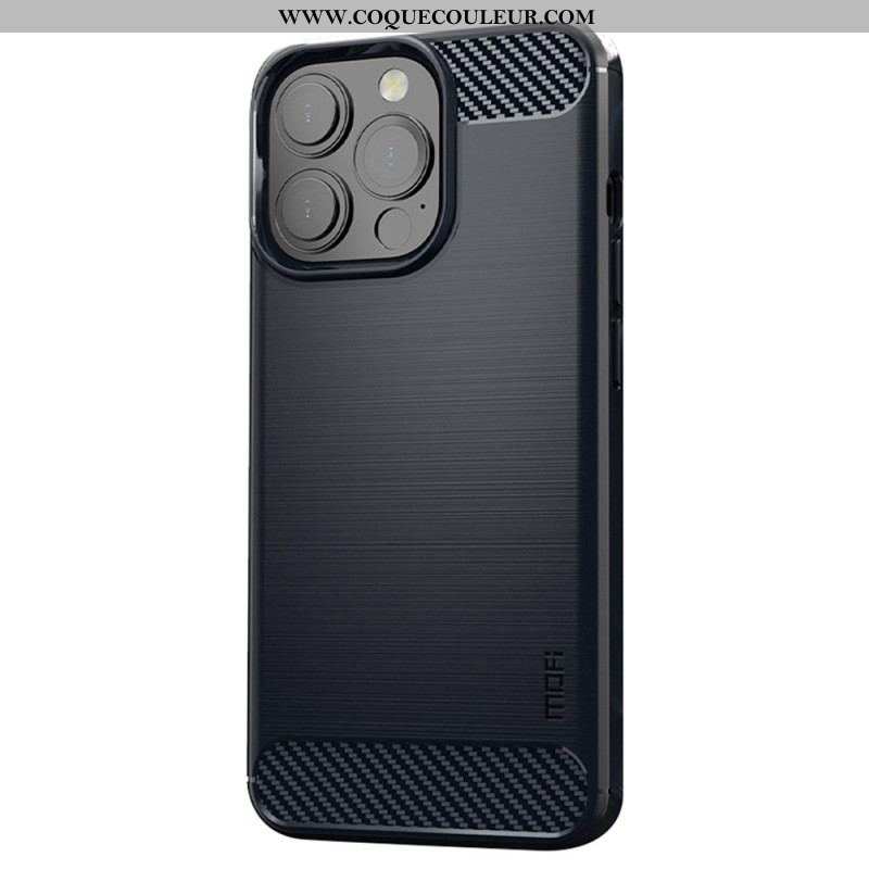 Coque iPhone 14 Pro Max Fibre Carbone Brossée MOFI