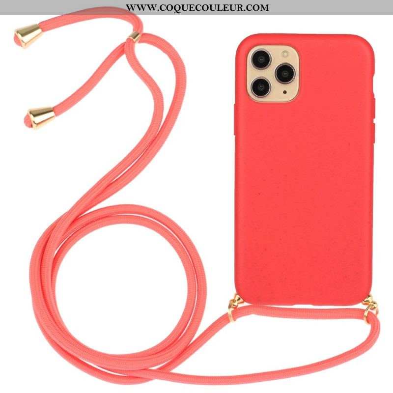 Coque iPhone 14 Pro Max à Cordon Paille de Blé