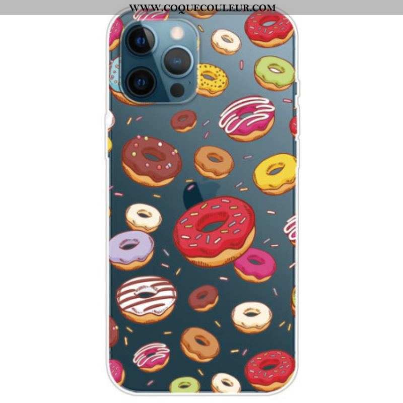 Coque iPhone 14 Pro Transparente Donuts