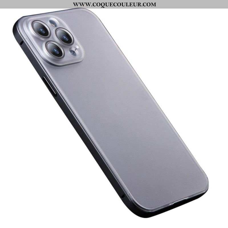 Coque iPhone 14 Pro Givrée Effet Métal