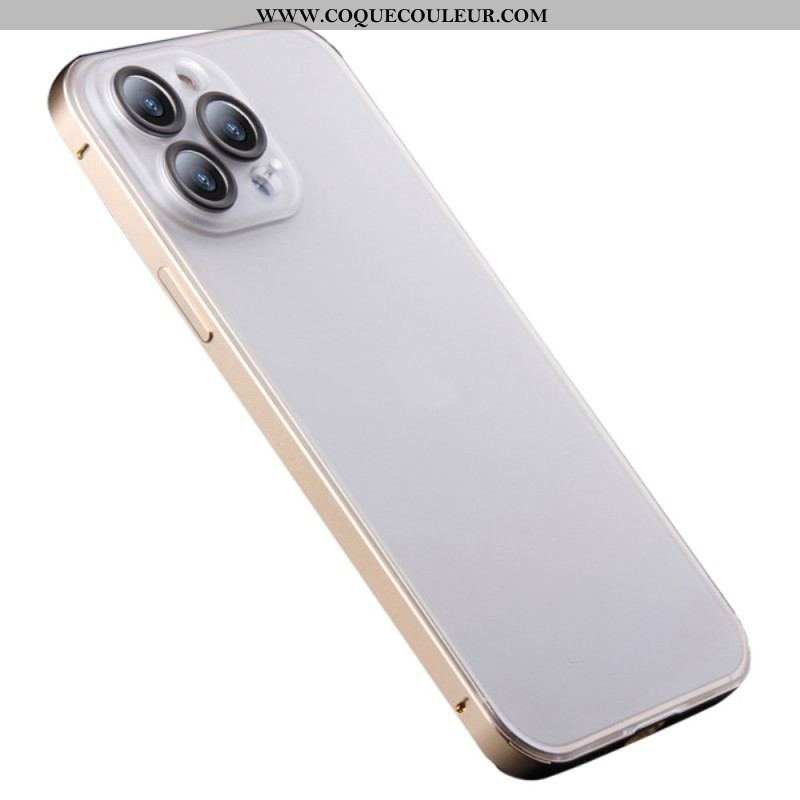 Coque iPhone 14 Pro Givrée Effet Métal