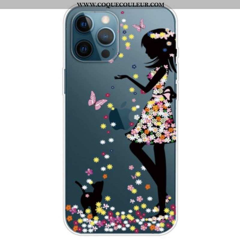 Coque iPhone 14 Pro Transparente Jeune Fille