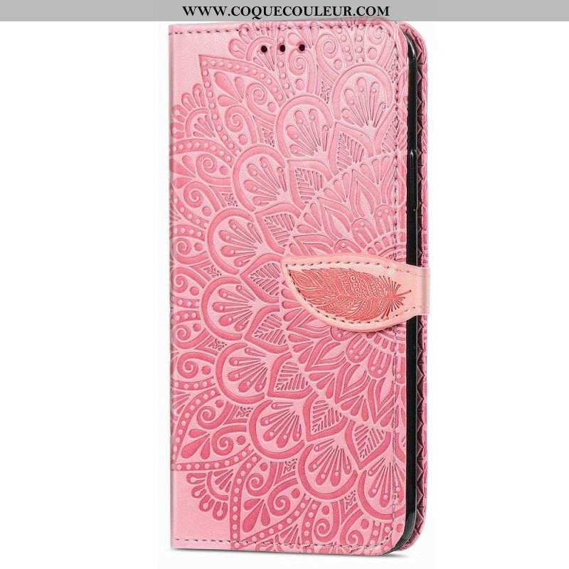 Housse iPhone 14 Pro Feuilles Tribales