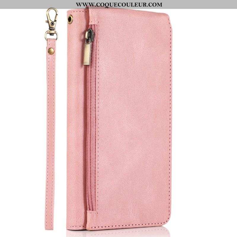 Housse iPhone 14 Pro avec Pochette Fermeture Éclair