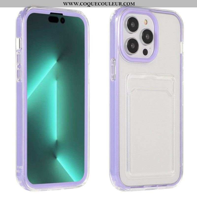 Coque iPhone 14 Pro Transparente Porte-Carte