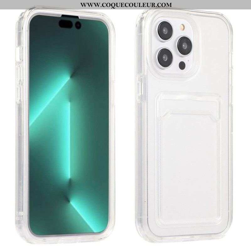 Coque iPhone 14 Pro Transparente Porte-Carte