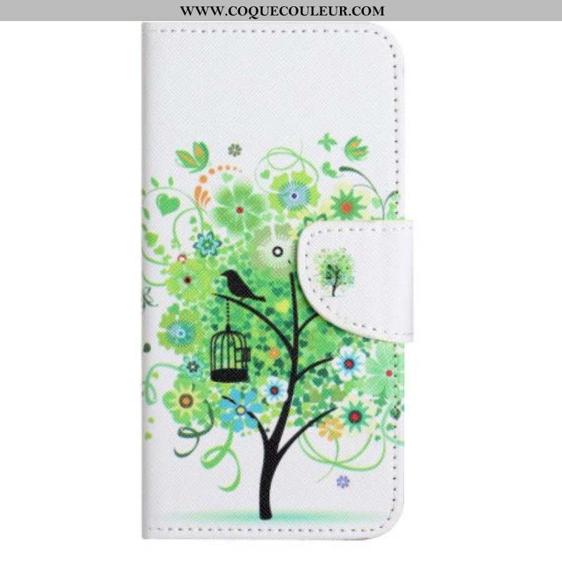 Housse iPhone 14 Pro Arbre Vert