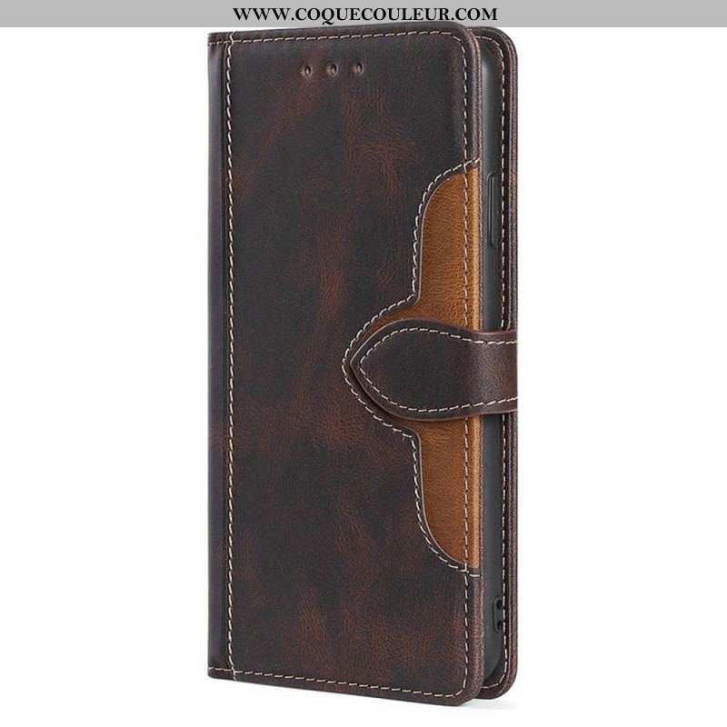 Housse iPhone 14 Pro Bicolore Florale
