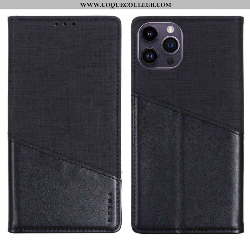 Flip Cover iPhone 14 Pro Style Canevas RFID