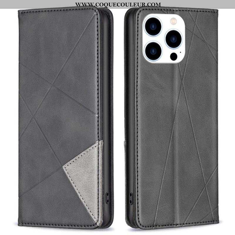 Flip Cover iPhone 14 Pro Géométrique