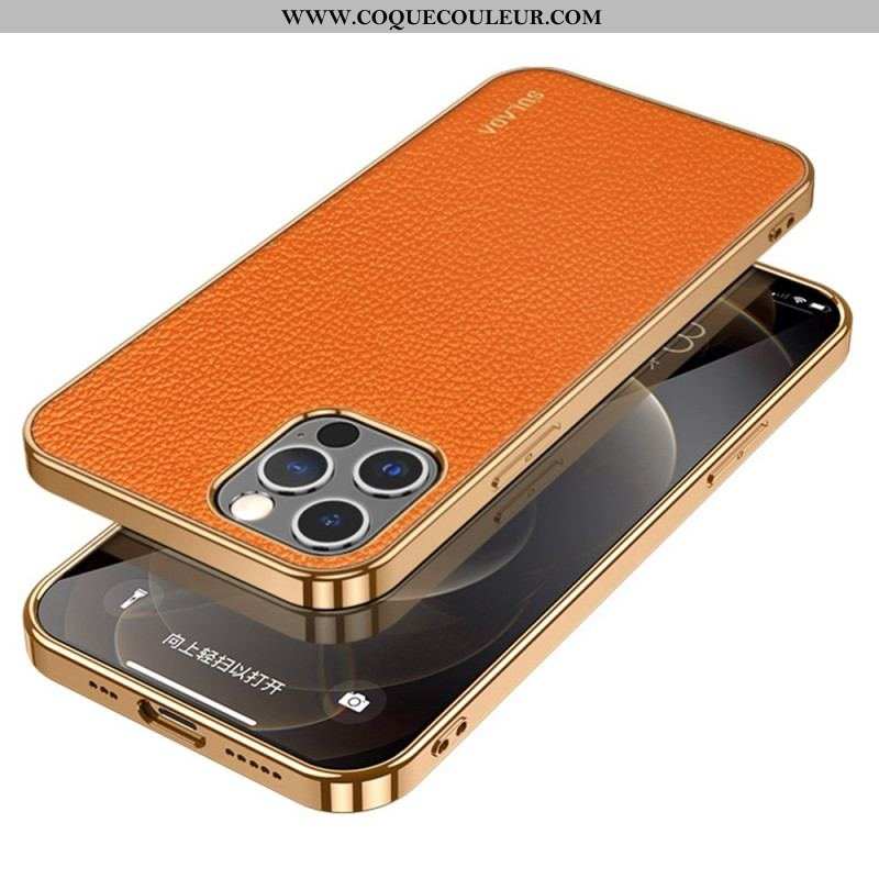 Coque iPhone 14 Pro Style Cuir SULADA