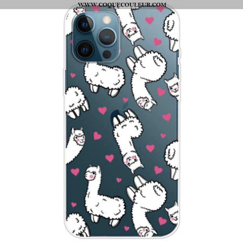 Coque iPhone 14 Pro Transparente Lamas