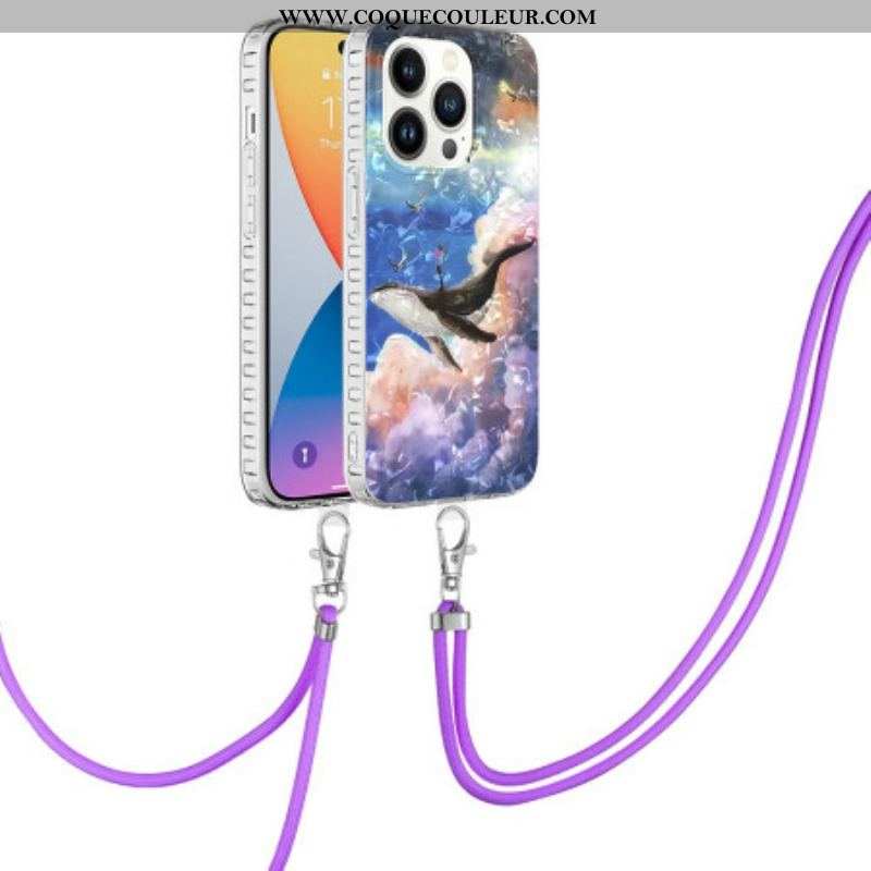 Coque iPhone 14 Pro Baleine Stylée